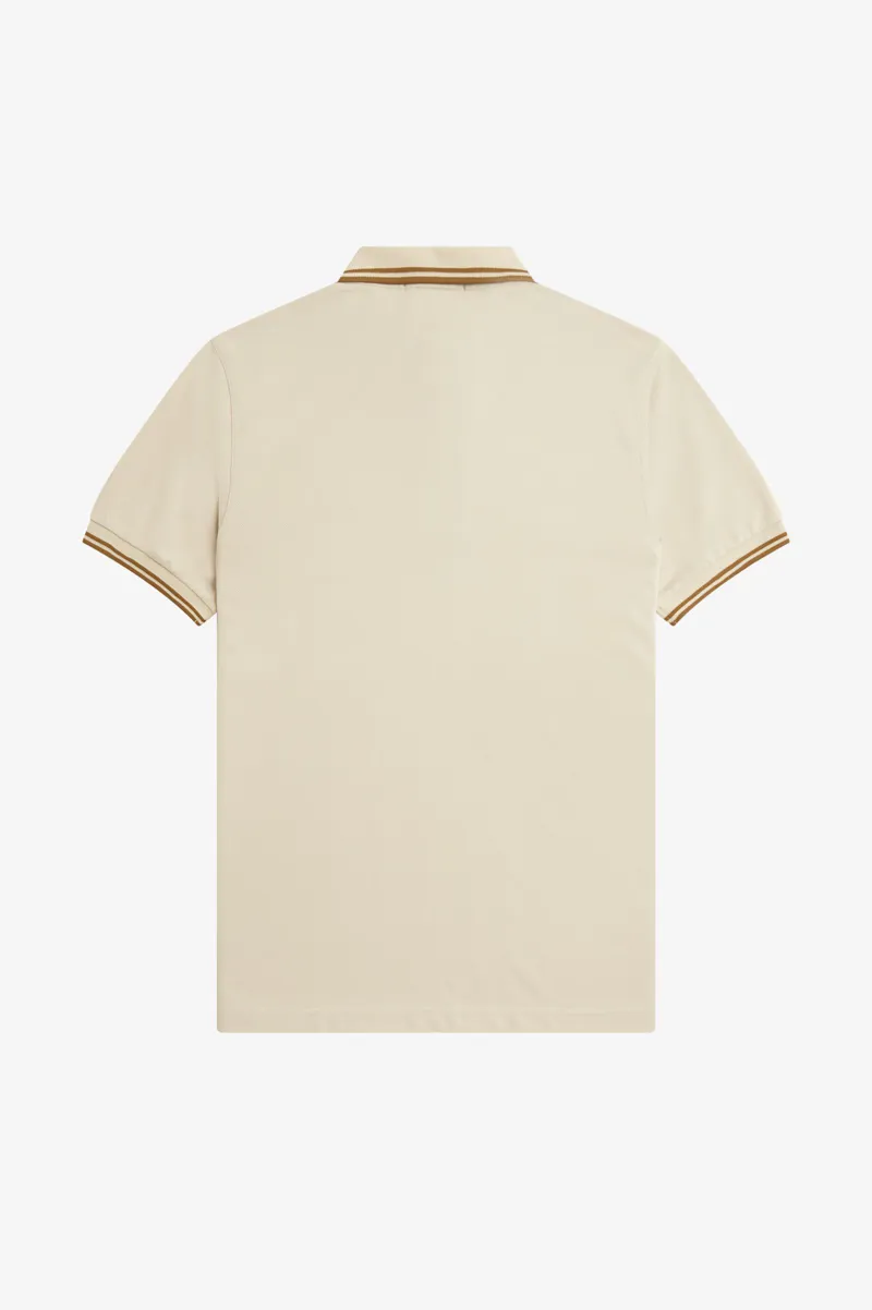 Fred Perry M3600-691 Polo T-shirt Oatmeal / Dark Caramel XXXL ONLY-5