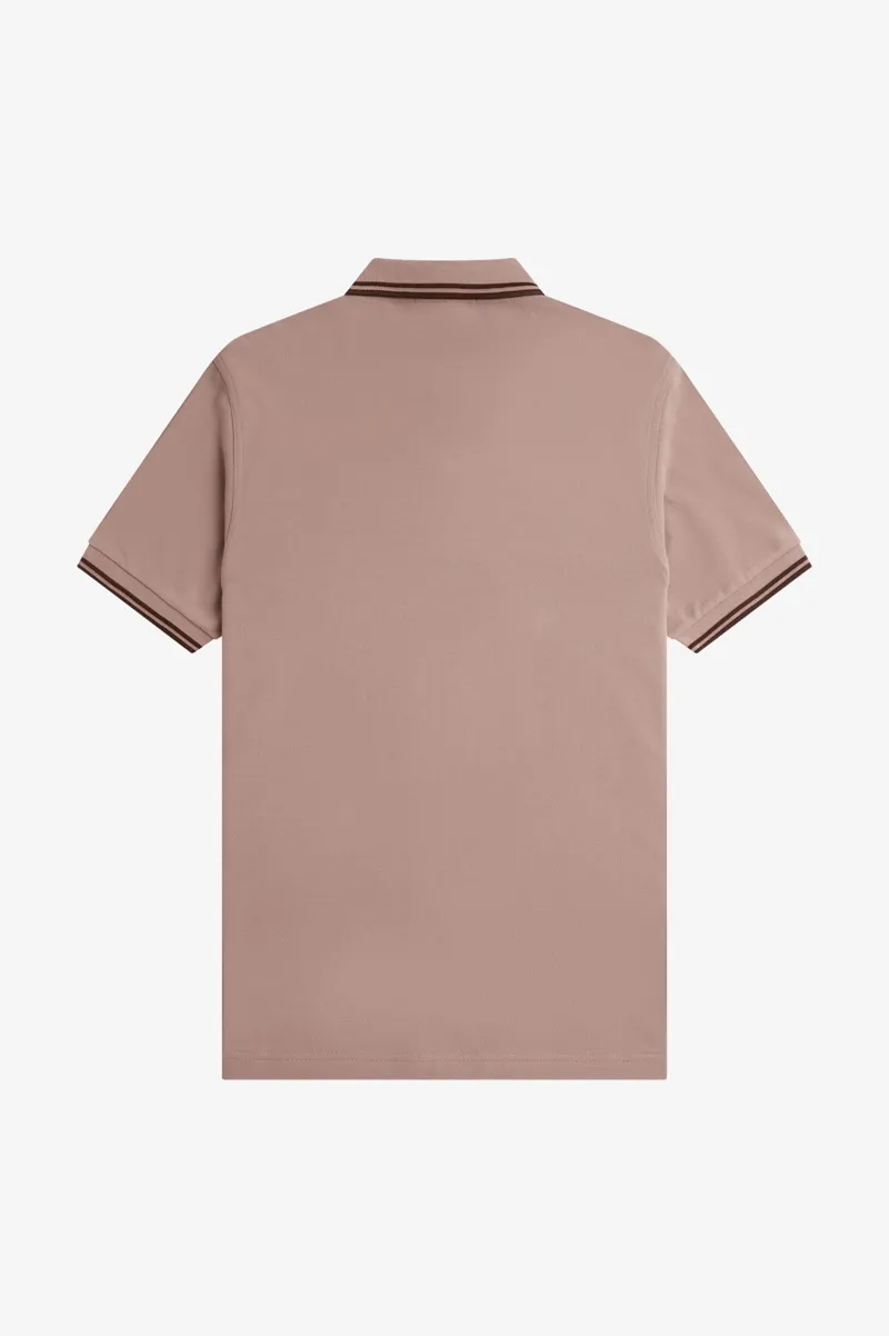 Fred Perry M3600-S52  Polo T-Shirt Pink / Burnt Tobacco XXXL ONLY-2
