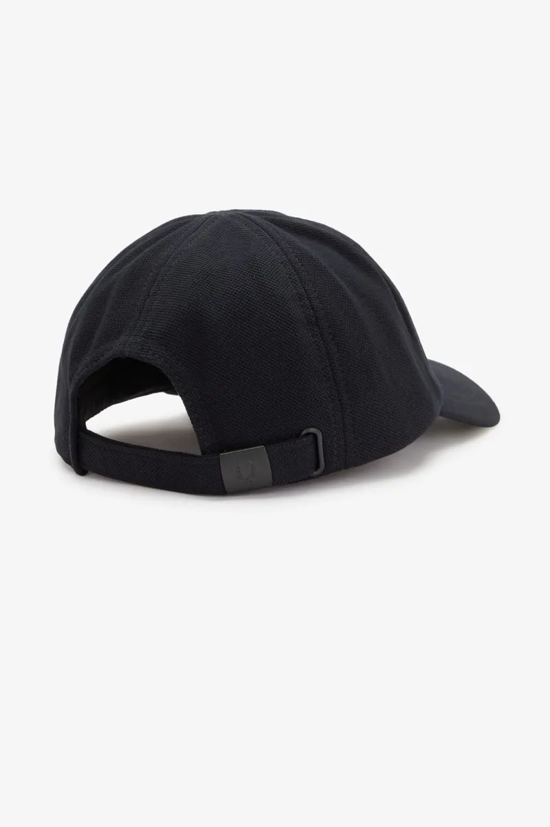 Fred Perry Piqué Classic Cap Black -1