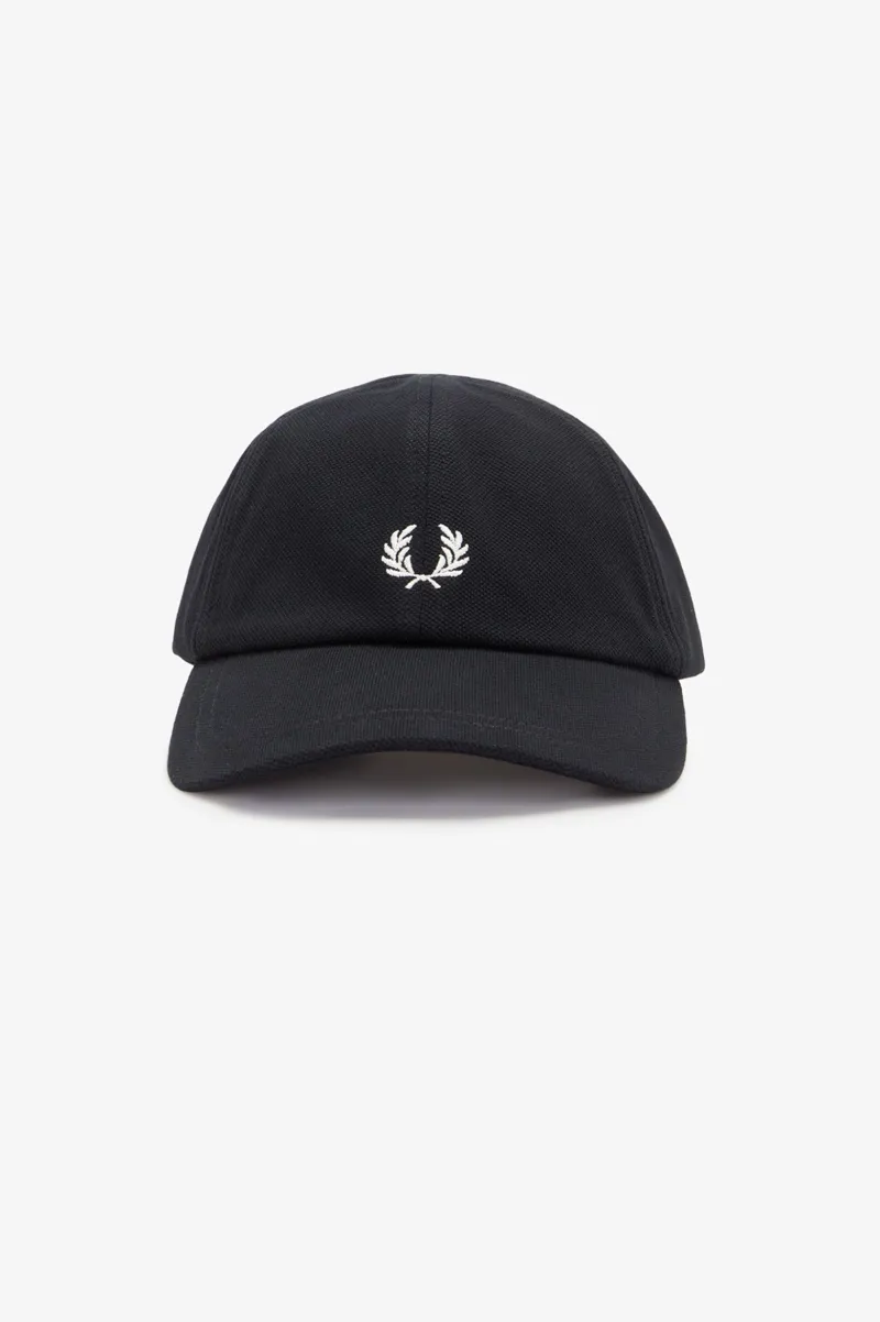 Fred Perry Piqué Classic Cap Black -2