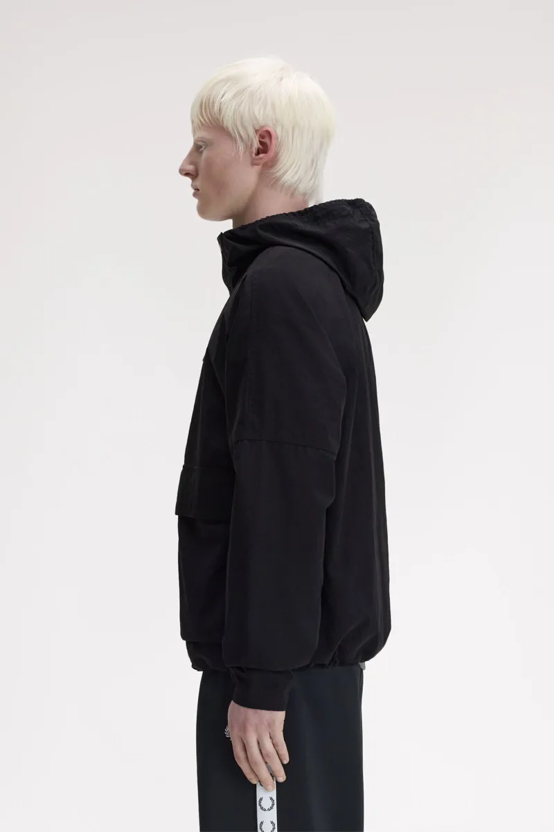 Fred Perry Cropped Ripstop Parka Black-3