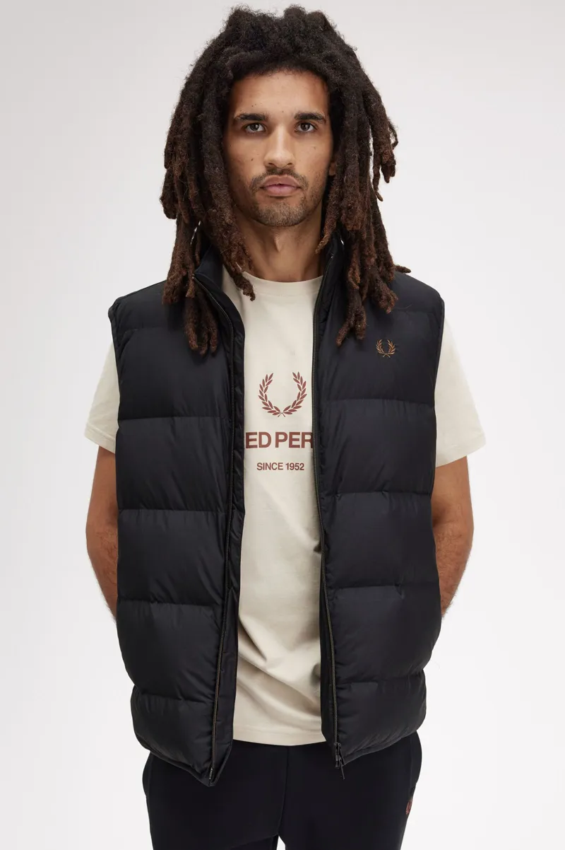 Fred Perry Insulated Gilet Black MEDIUM ONLY LAST ONE-6