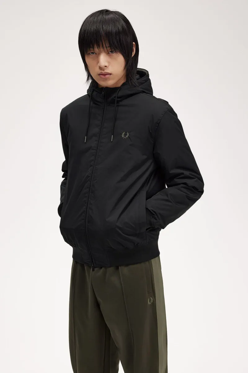 Fred Perry Hooded Brentham Jacket Black XL ONLY LAST ONE-5