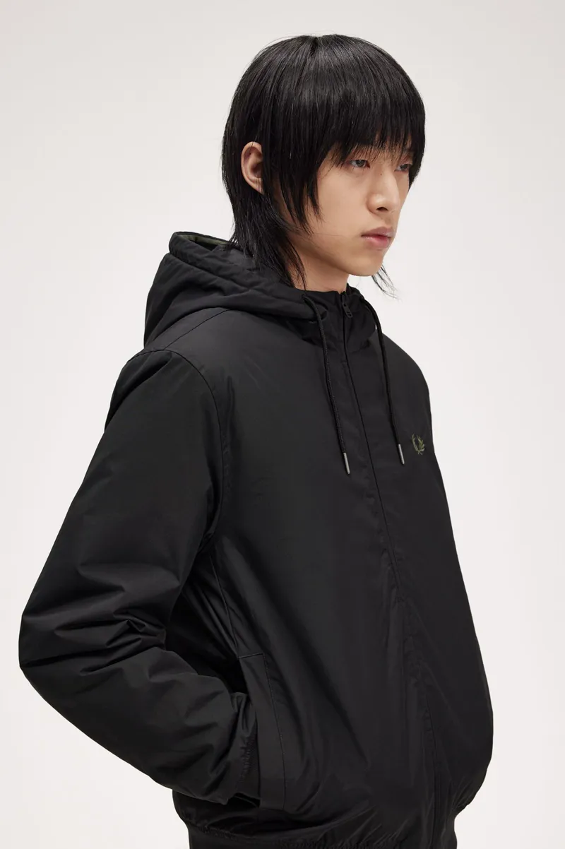 Fred Perry Hooded Brentham Jacket Black XL ONLY LAST ONE-6