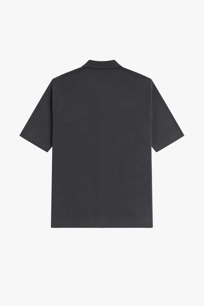 Fred Perry Tonal Vertical Stripe Shirt Anchor Grey -7