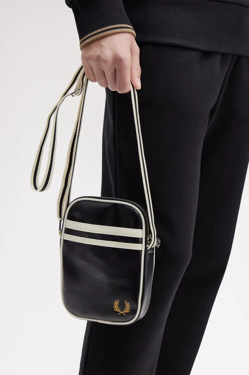 Fred Perry Classic Small Side Bag Black / Ecru-1