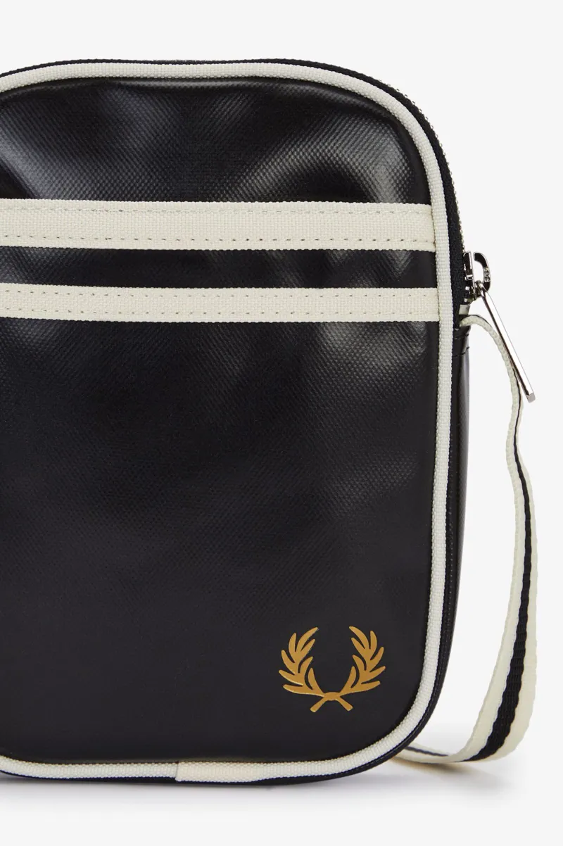 Fred Perry Classic Small Side Bag Black / Ecru-7