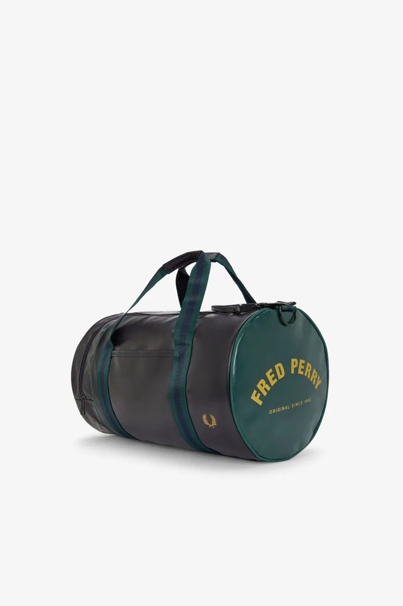 Fred Perry L7255-81A Classic Barrel Bag Navy/Grassroots