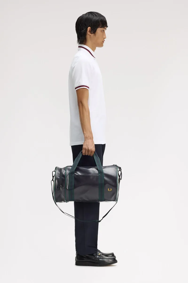 Fred Perry L7255-81A Classic Barrel Bag Navy/Grassroots-7
