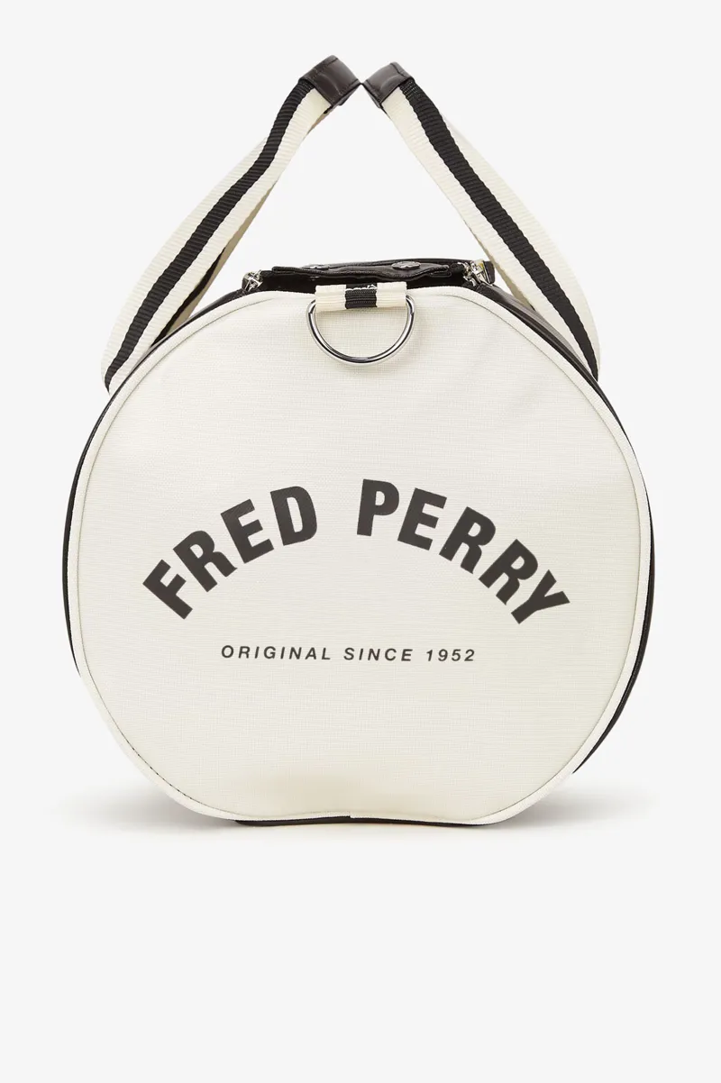 Fred Perry L7255-D57 Classic Barrel Bag Black Ecru -1
