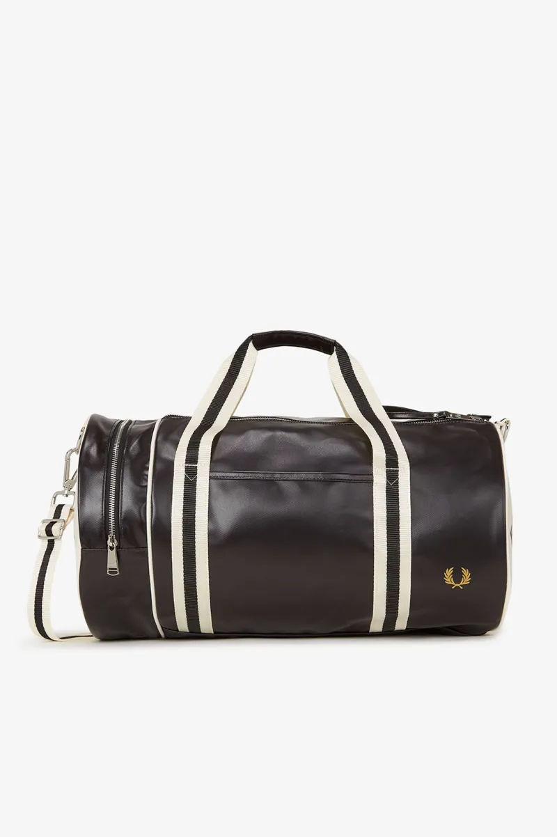 Fred Perry L7255-D57 Classic Barrel Bag Black Ecru -8