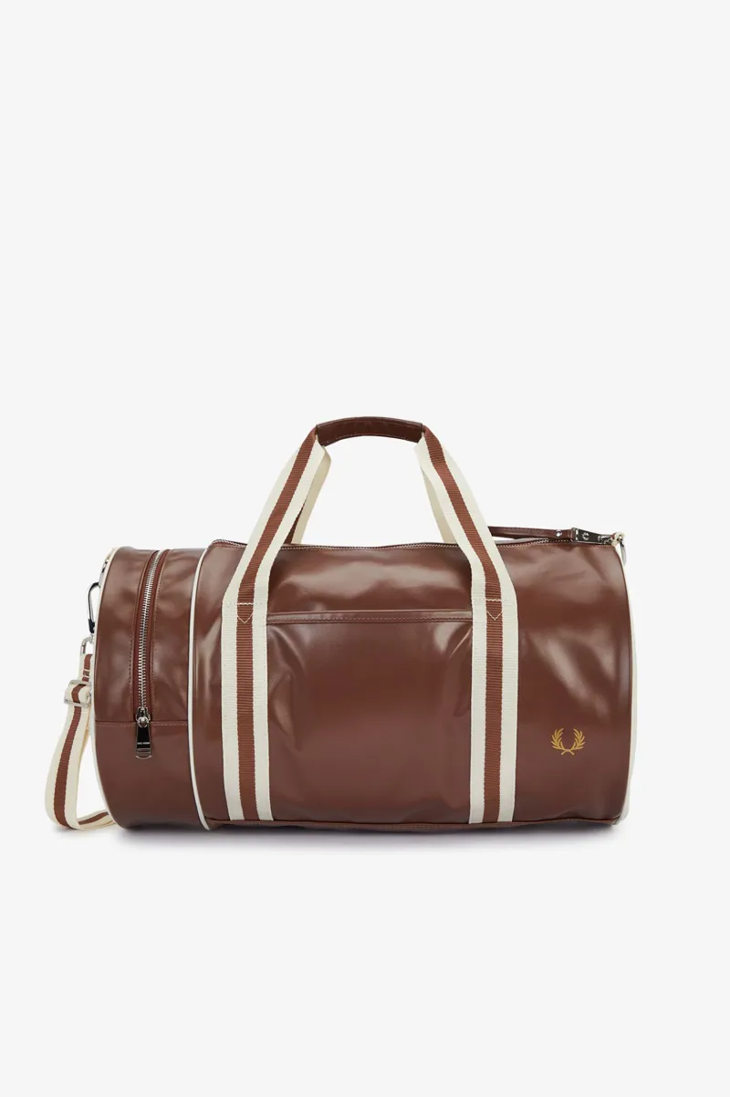 Fred Perry L7255-J89 Classic Barrel Bag Tan Ecru-1