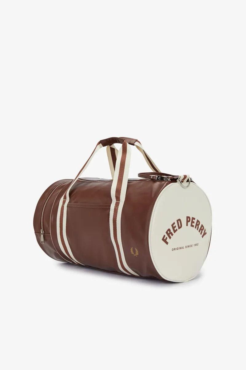 Fred Perry L7255-J89 Classic Barrel Bag Tan Ecru-3