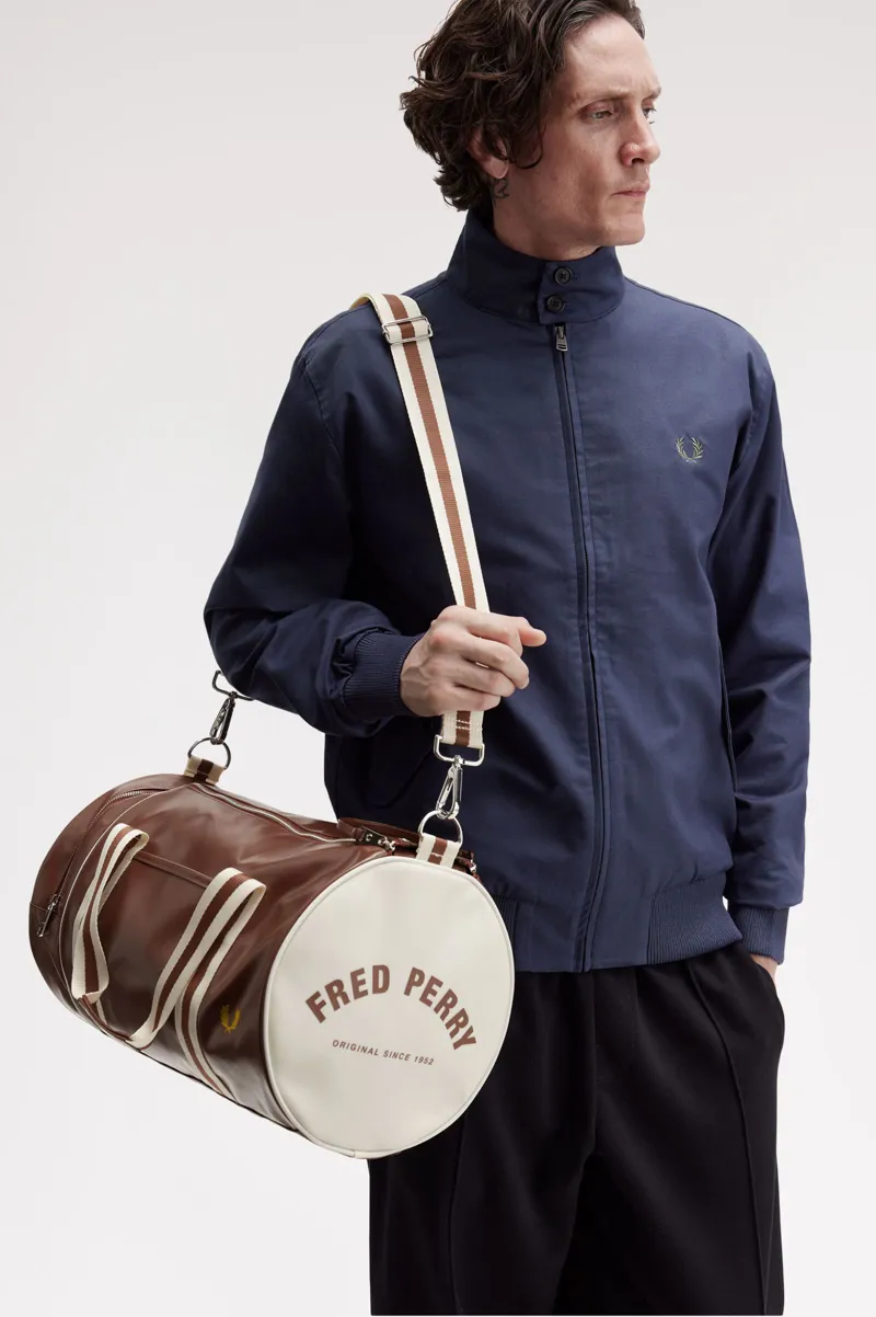 Fred Perry L7255-J89 Classic Barrel Bag Tan Ecru-8