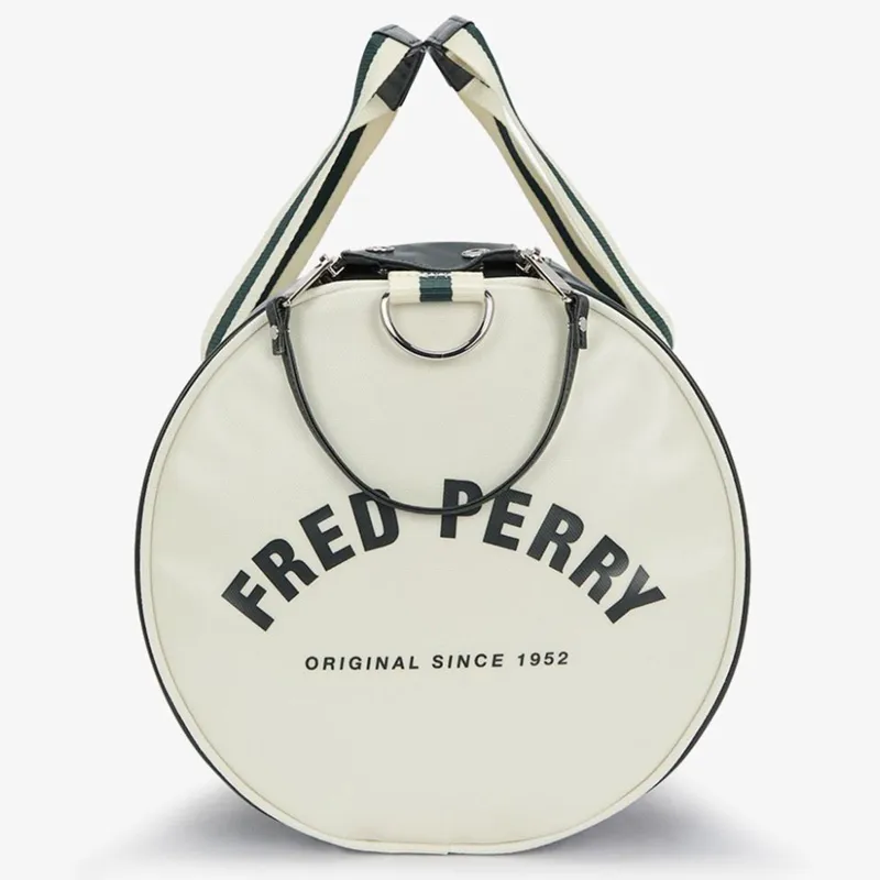 Fred Perry L7255-T11 Classic Barrel Bag Night Green Ecru-2