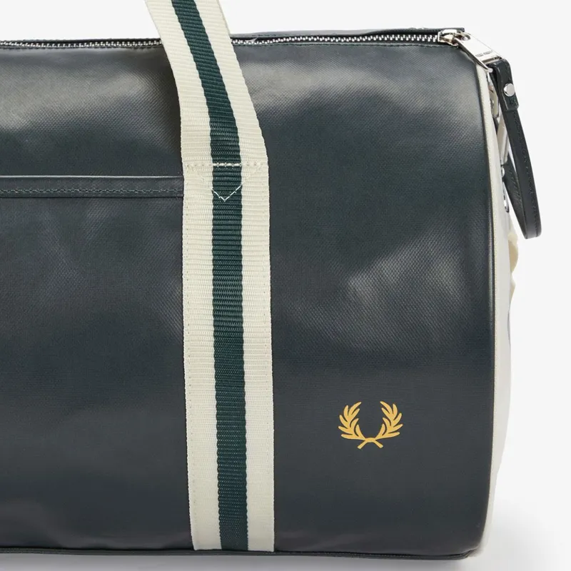 Fred Perry L7255-T11 Classic Barrel Bag Night Green Ecru-5