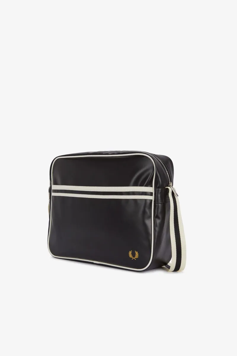 Fred Perry L8257-D57 Shoulder Bag Black Ecru -2