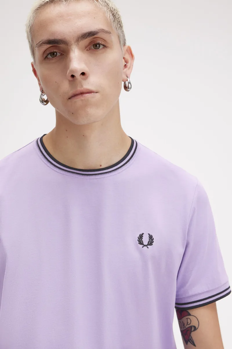 Fred Perry Twin Tipped T-shirt Ultra Violet MEDIUM ONLY LAST ONE-4