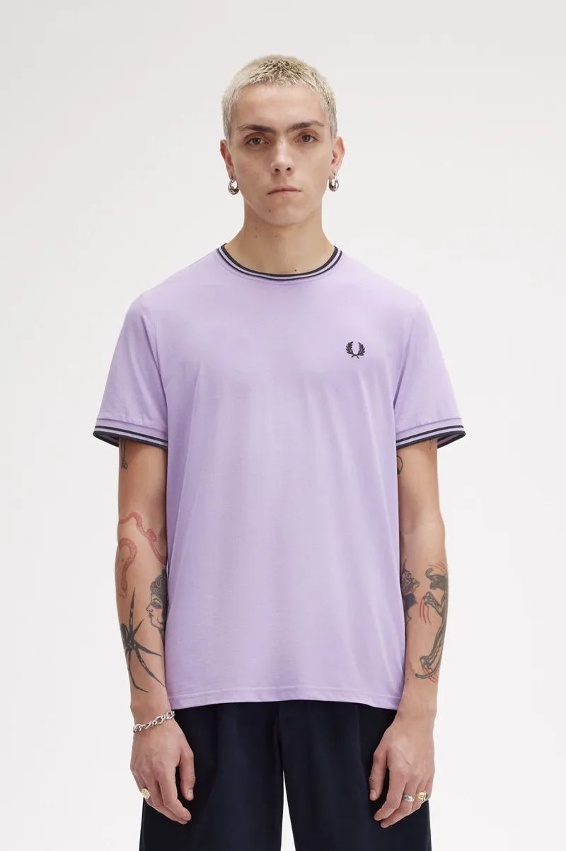 Fred Perry Twin Tipped T-shirt Ultra Violet MEDIUM ONLY LAST ONE-1
