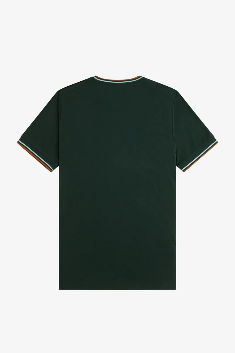Fred Perry Twin Tipped T-shirt Night Green / Silver Blue / Marmalade-6