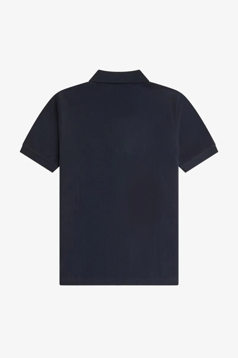 Fred Perry Verticle Stripe Zip Polo Shirt Navy-6