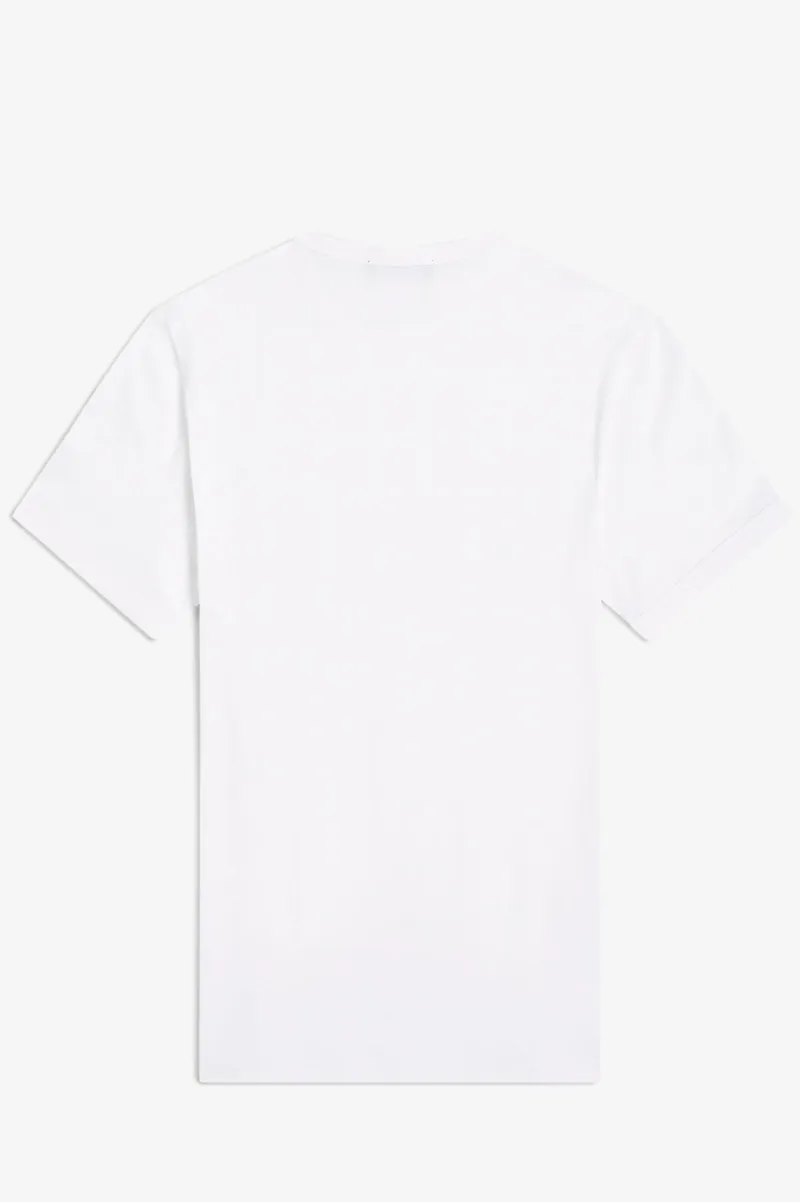 Fred Perry M3519-100 Ringer T-shirt White -5