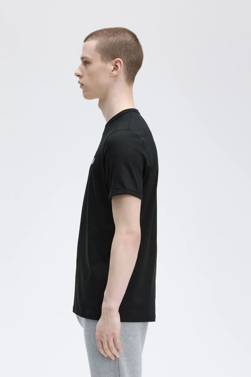 Fred Perry M3519-102 Ringer T-shirt Black-2