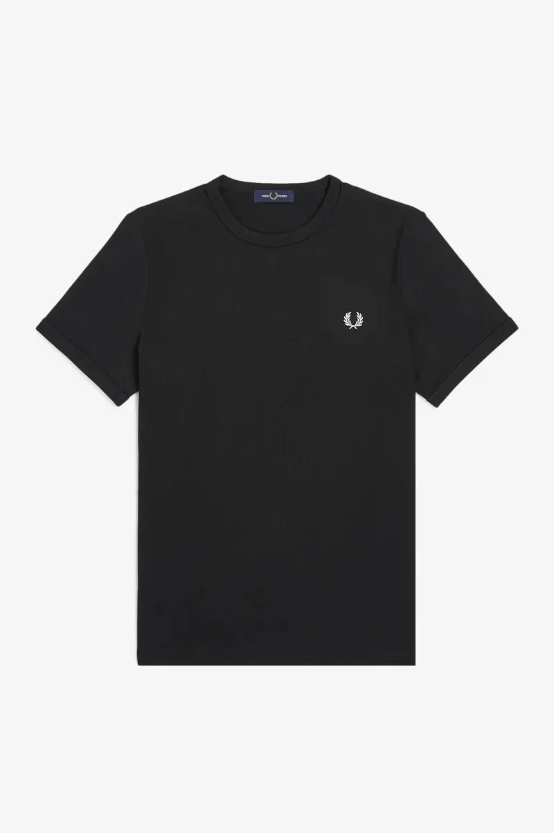 Fred Perry M3519-102 Ringer T-shirt Black-6