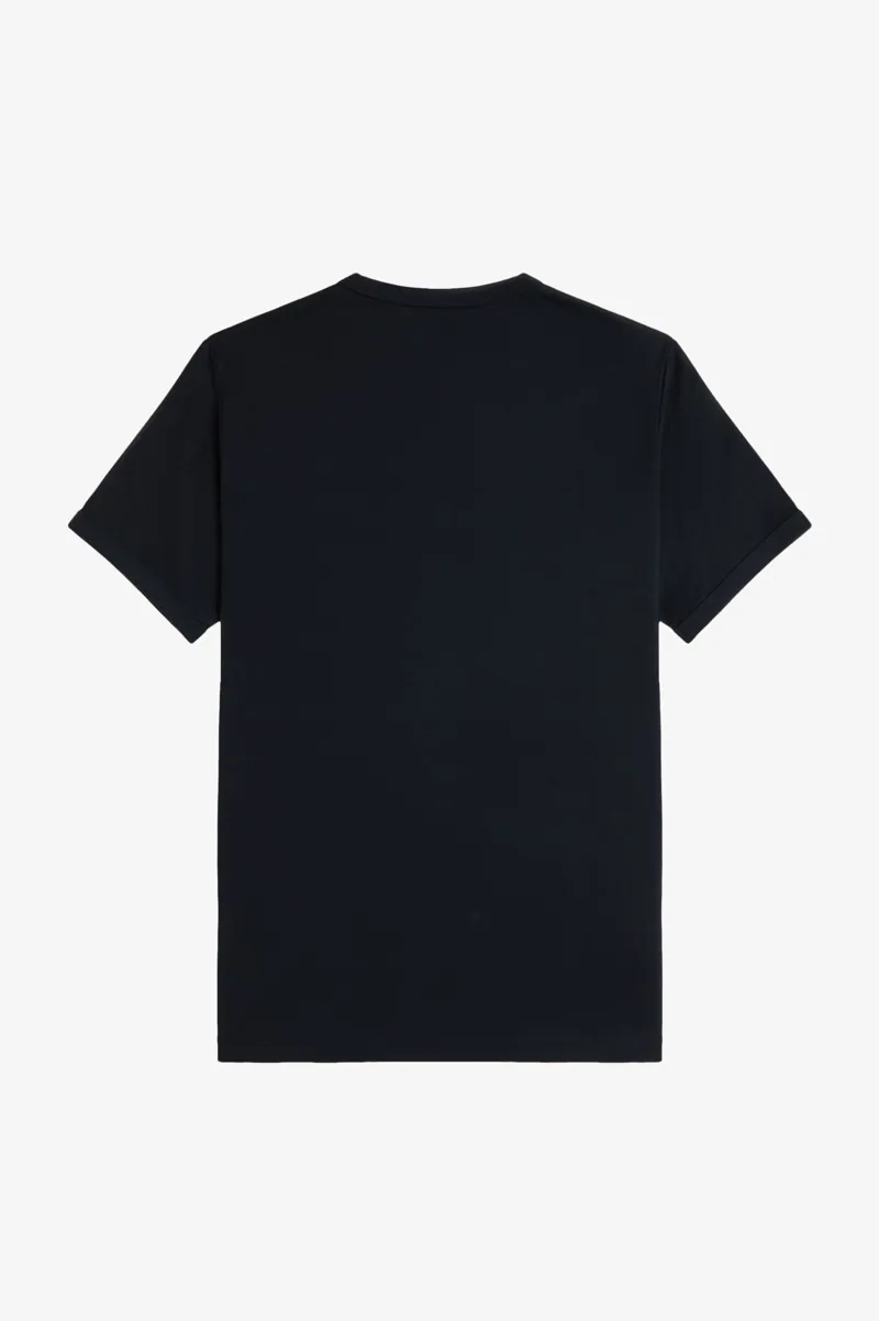 Fred Perry M3519-W71 Ringer T-shirt Navy / Carrington Brick -5