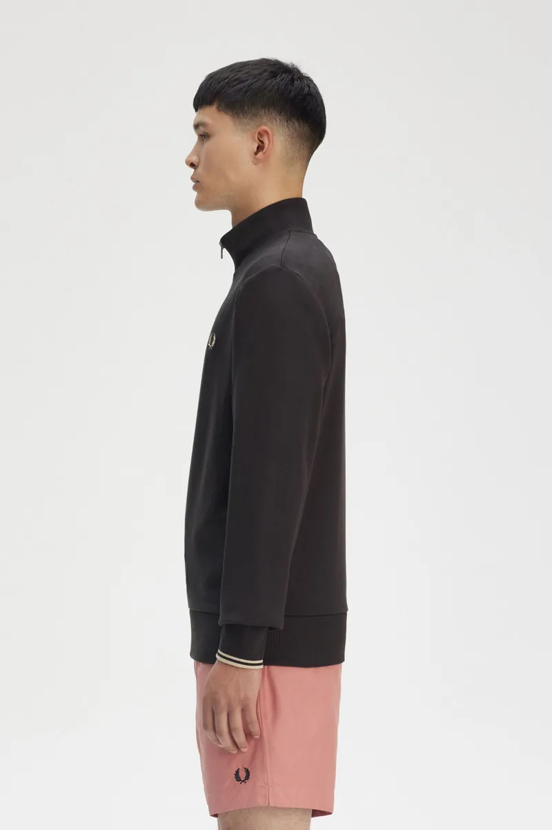 Fred Perry Half Zip Sweatshirt Anchor Grey-2