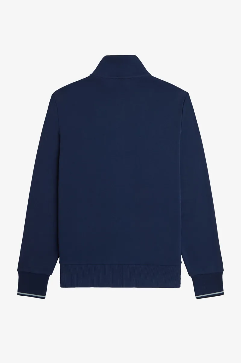 Fred Perry Half Zip Sweatshirt Tennis Blue-7