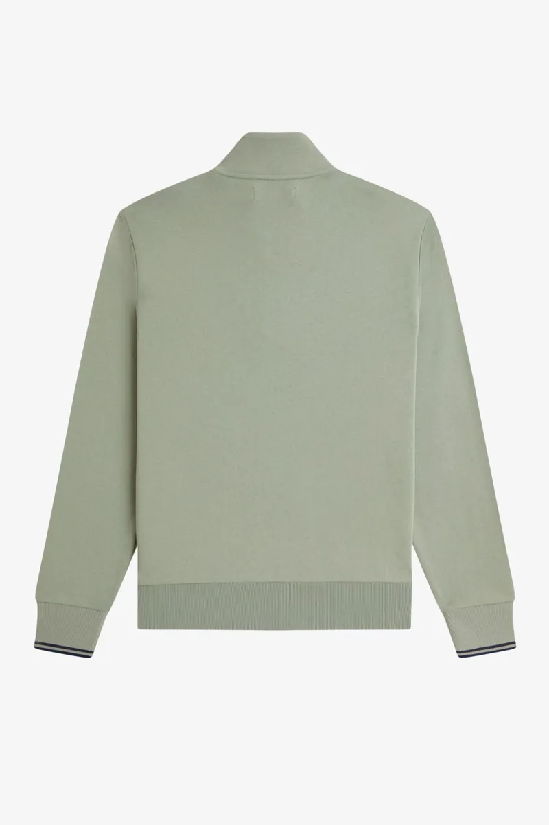 Fred Perry Half Zip Sweatshirt Bayleaf-10