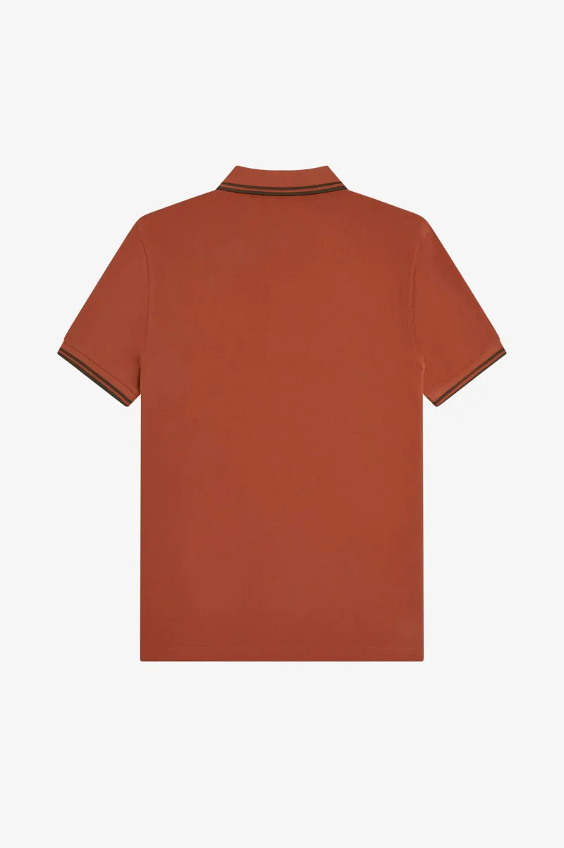 Fred Perry M3600-81C Polo T-shirt Brandy / Night Green / Night Green-6