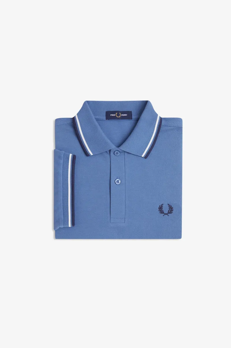 Fred Perry M3600-89A Polo T-shirt Ace Blue / Snow White / Tennis Blue-1