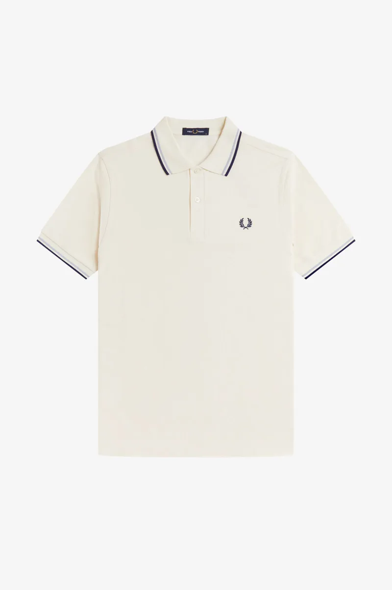 Fred Perry M3600-94B Polo T-shirt  Ecru / Blue / Navy-3