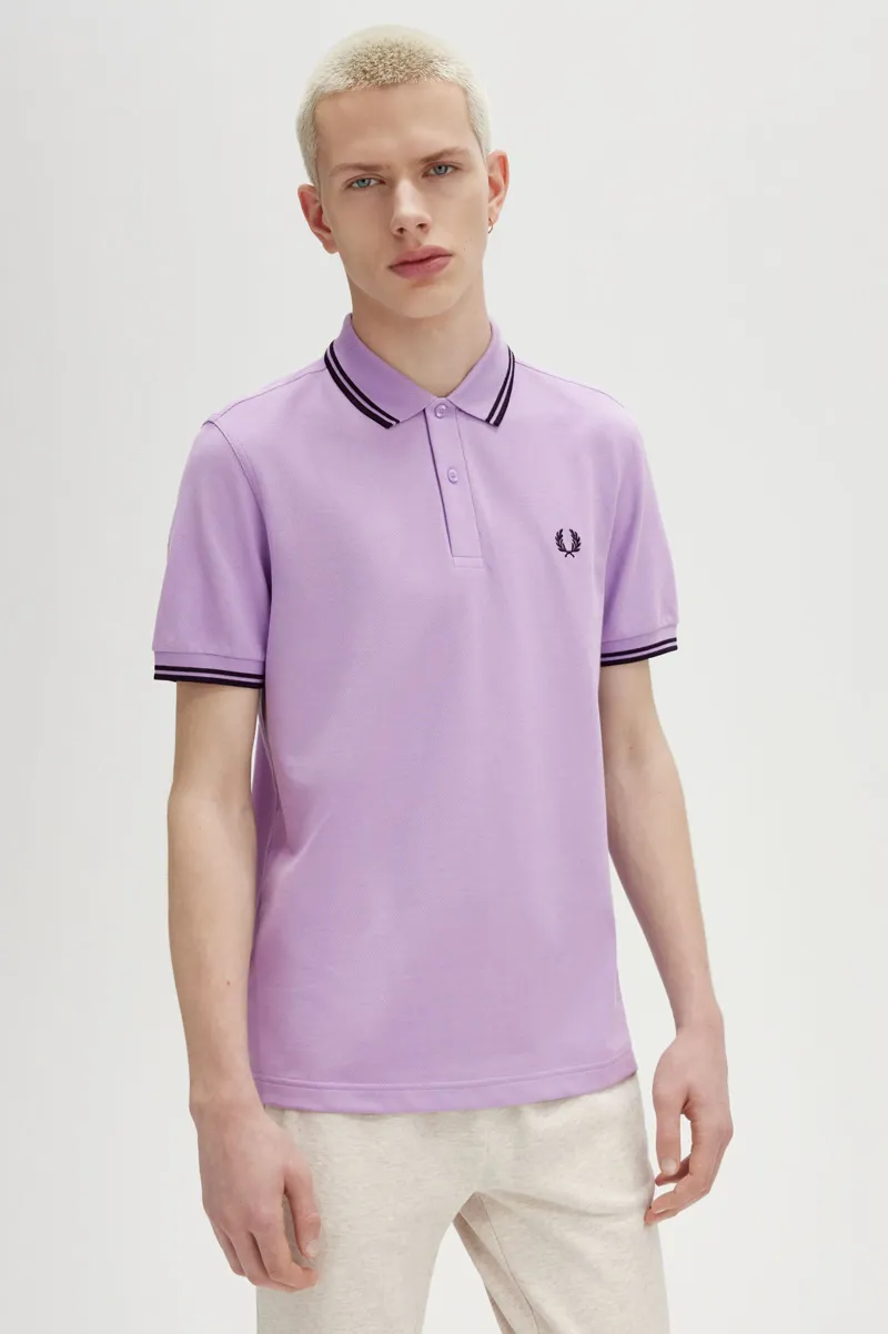 Fred Perry M3600-W51 Polo T-shirt UltraViolet/Navy MEDIUM ONLY-5