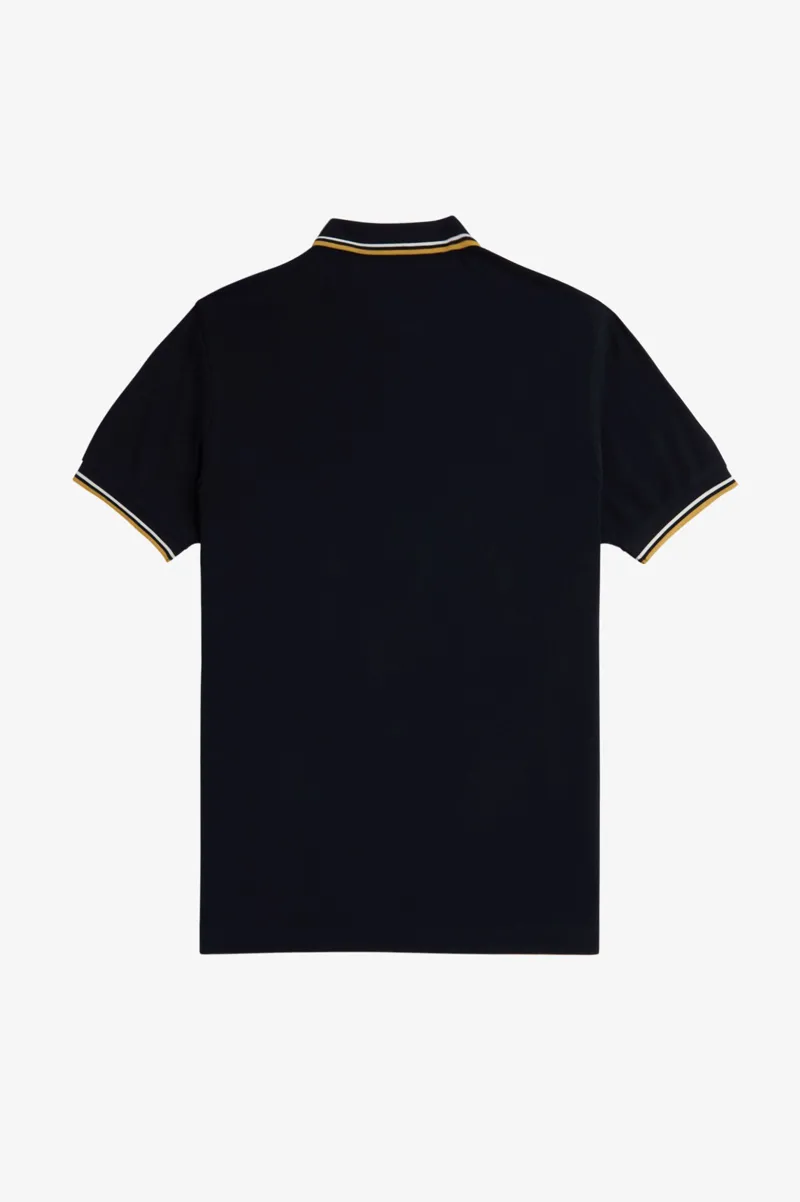 Fred Perry M3600-W53 Polo T-shirt Navy / Ecru / Honeycomb-1