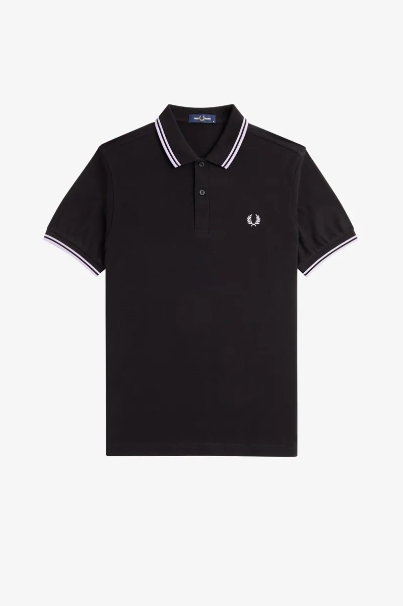 Fred Perry M3600-W59 Polo T-shirt Black / Ultraviolet-7