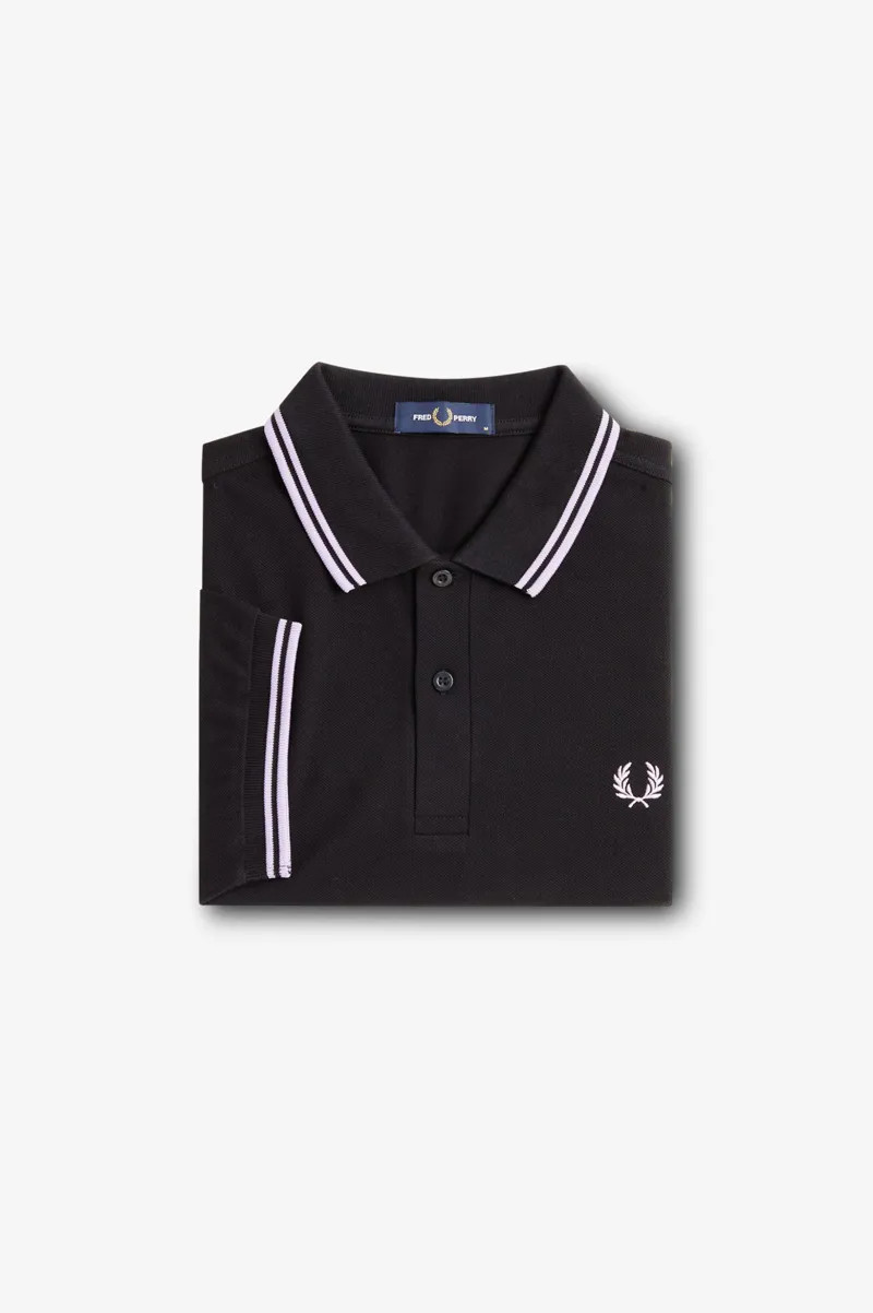 Fred Perry M3600-W59 Polo T-shirt Black / Ultraviolet-6