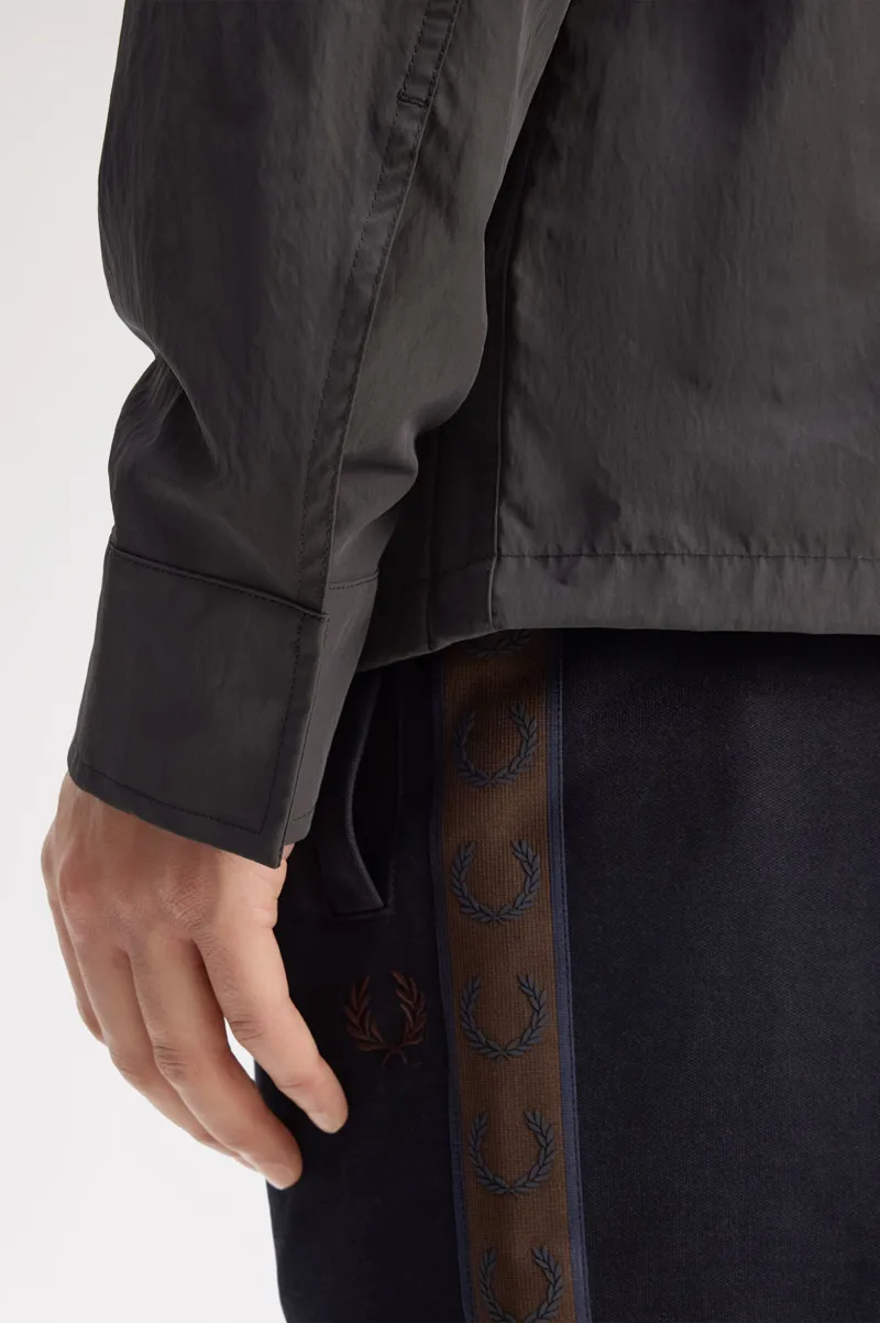 Fred Perry Lightweight Zip-Through Overshirt Anchor Grey-7