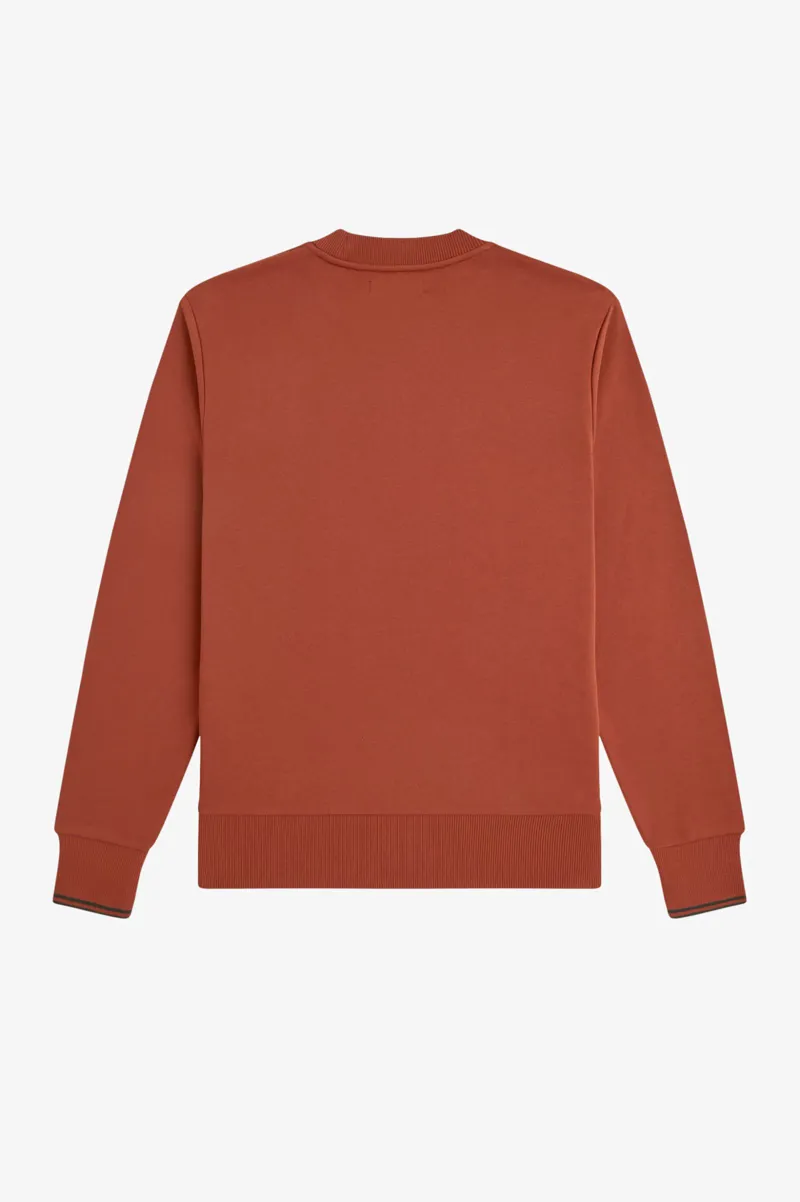 Fred Perry Crew Neck Sweatshirt Brandy-6