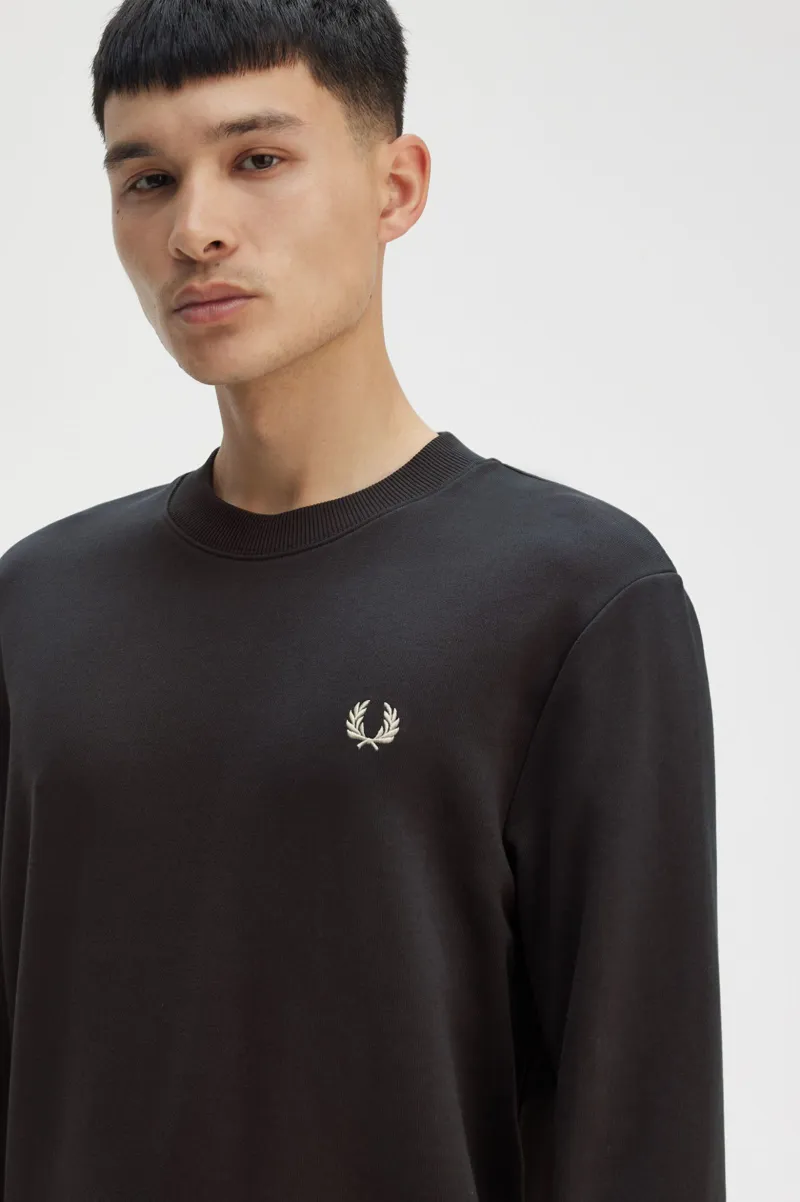 Fred Perry Crew Neck Sweatshirt Anchor Grey-5
