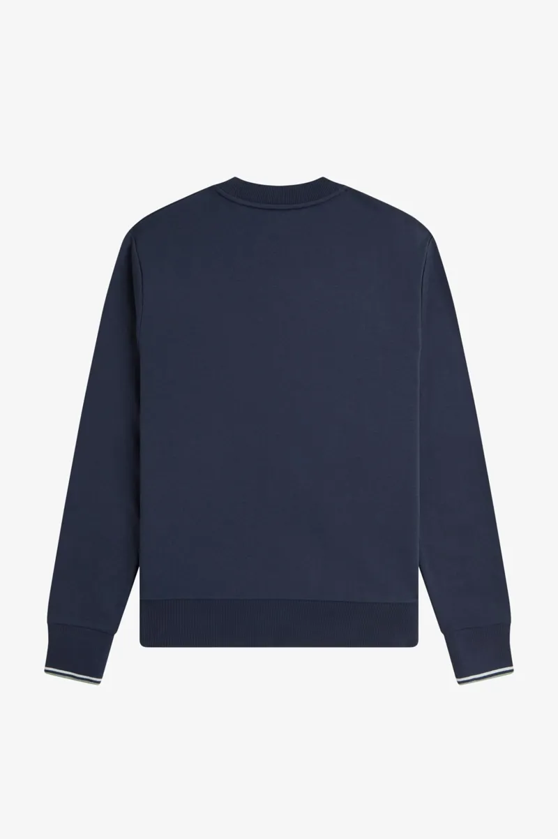 Fred Perry Crew Neck Sweatshirt Dark Airforce-8