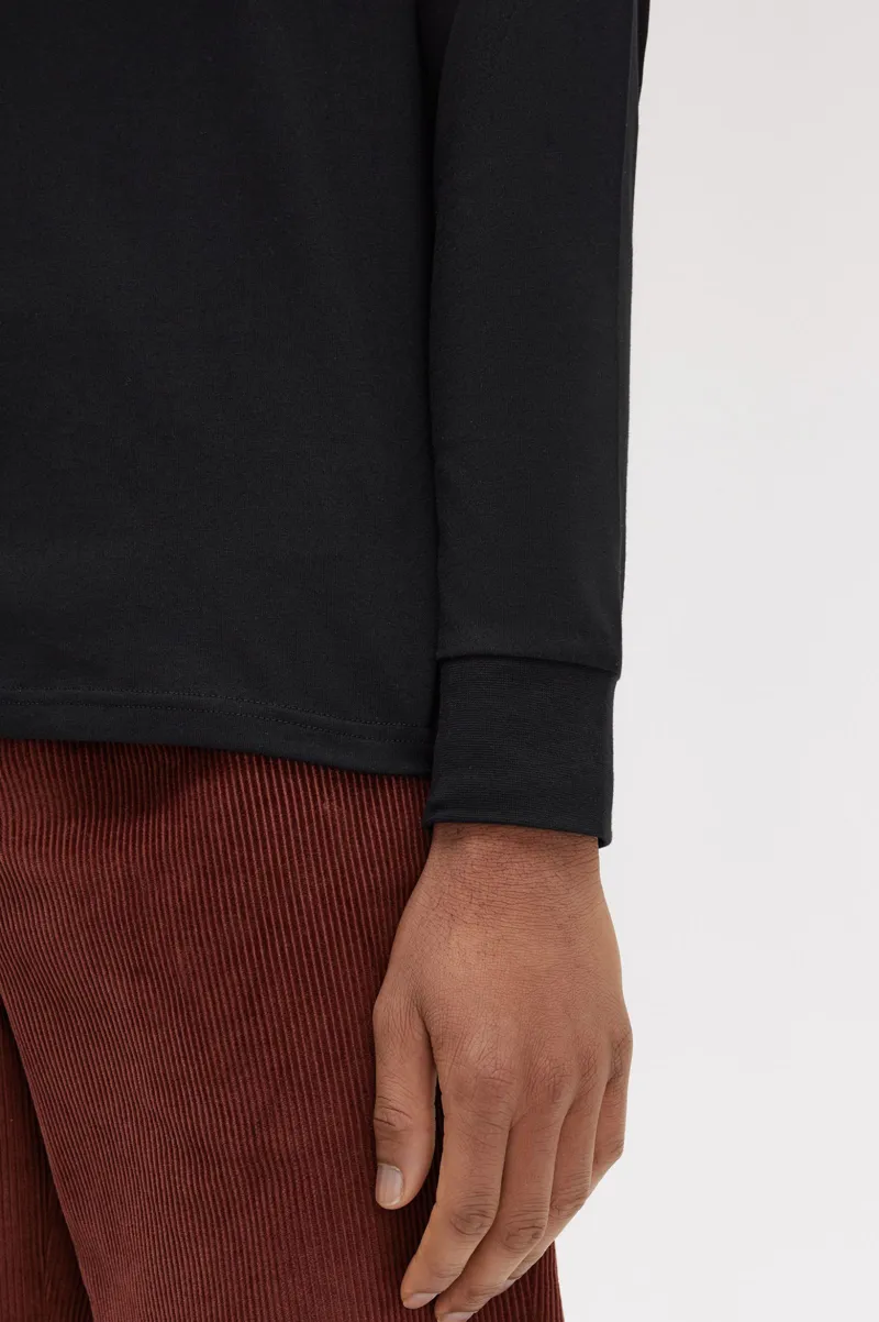 Fred Perry Twin Tipped Long Sleeve T-shirt Black/Brown MEDIUM and XXL -6