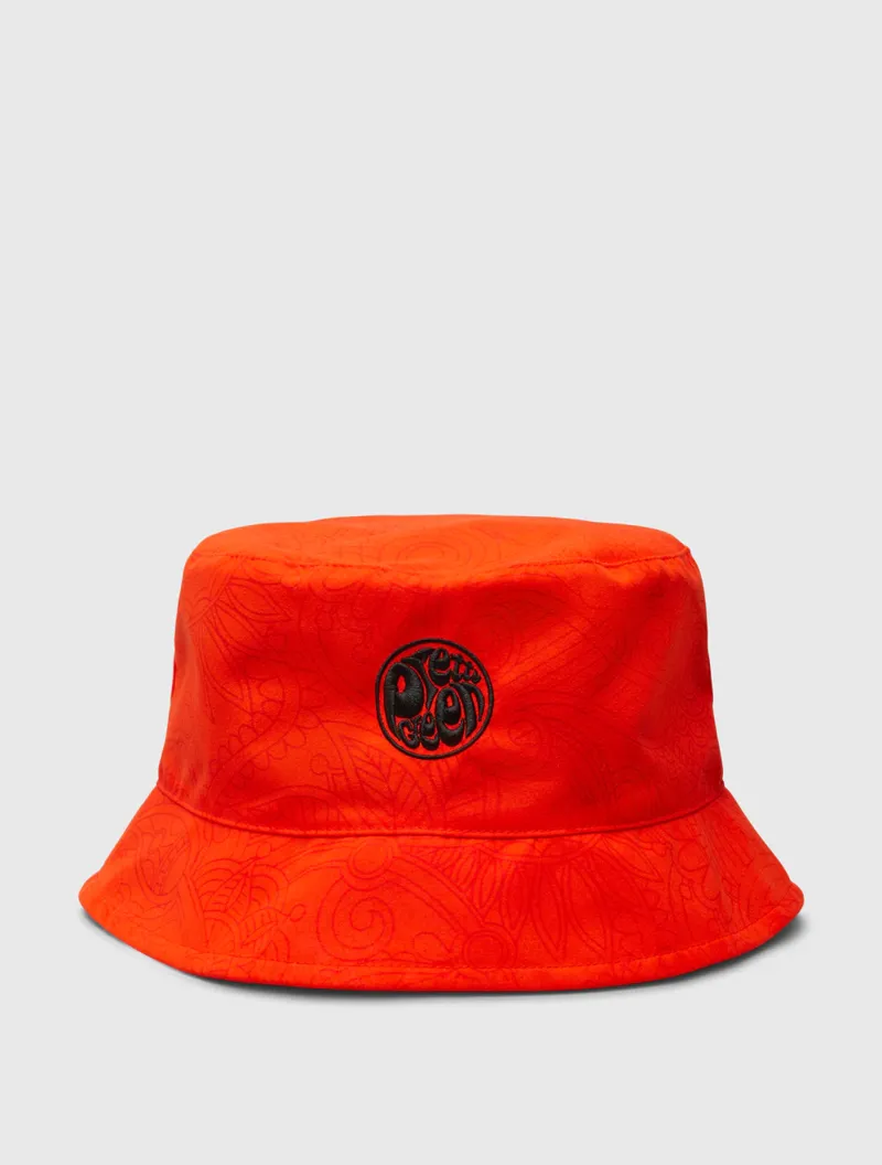 Pretty Green Resonance Water Reactive Bucket Hat Red-1