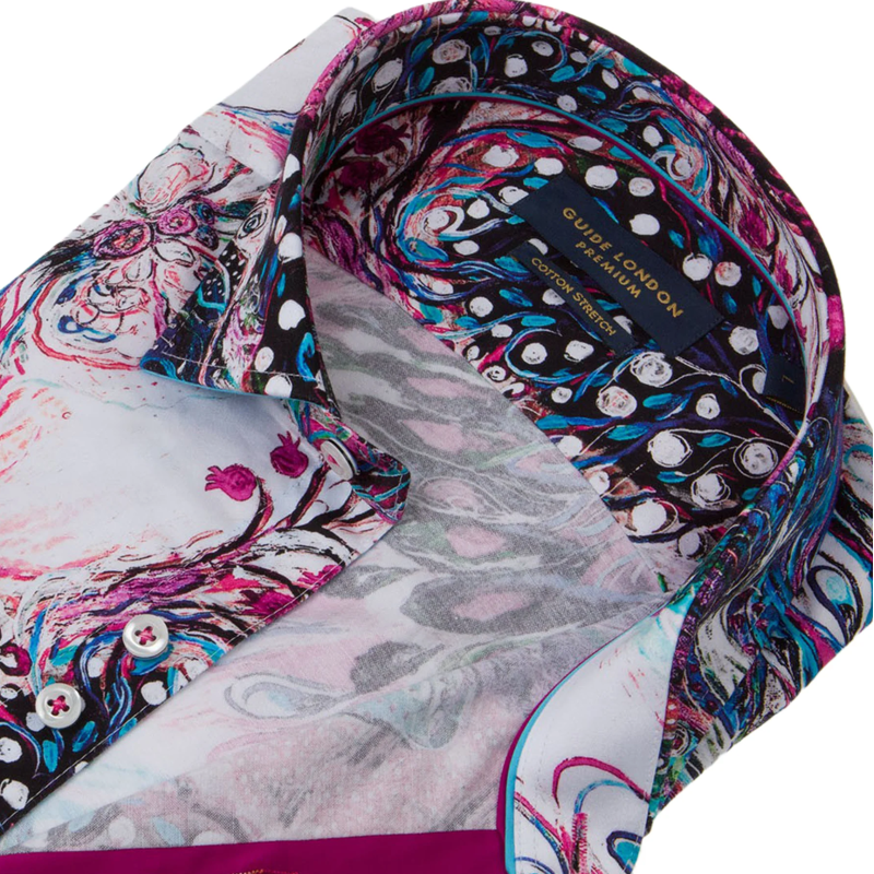 Guide LS76138 Mens Peacock Shirt Multicolour-1