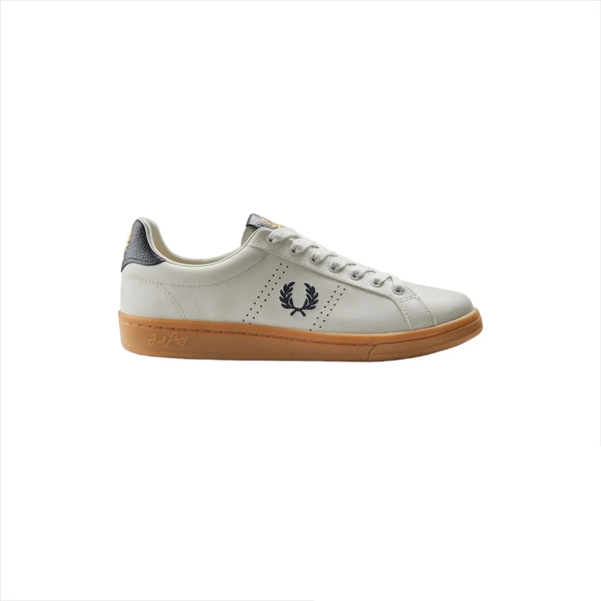 Mens white fred perry trainers discount