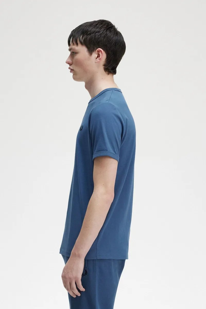 Fred Perry M3519-F57 Ringer T-shirt Midnight Blue-5