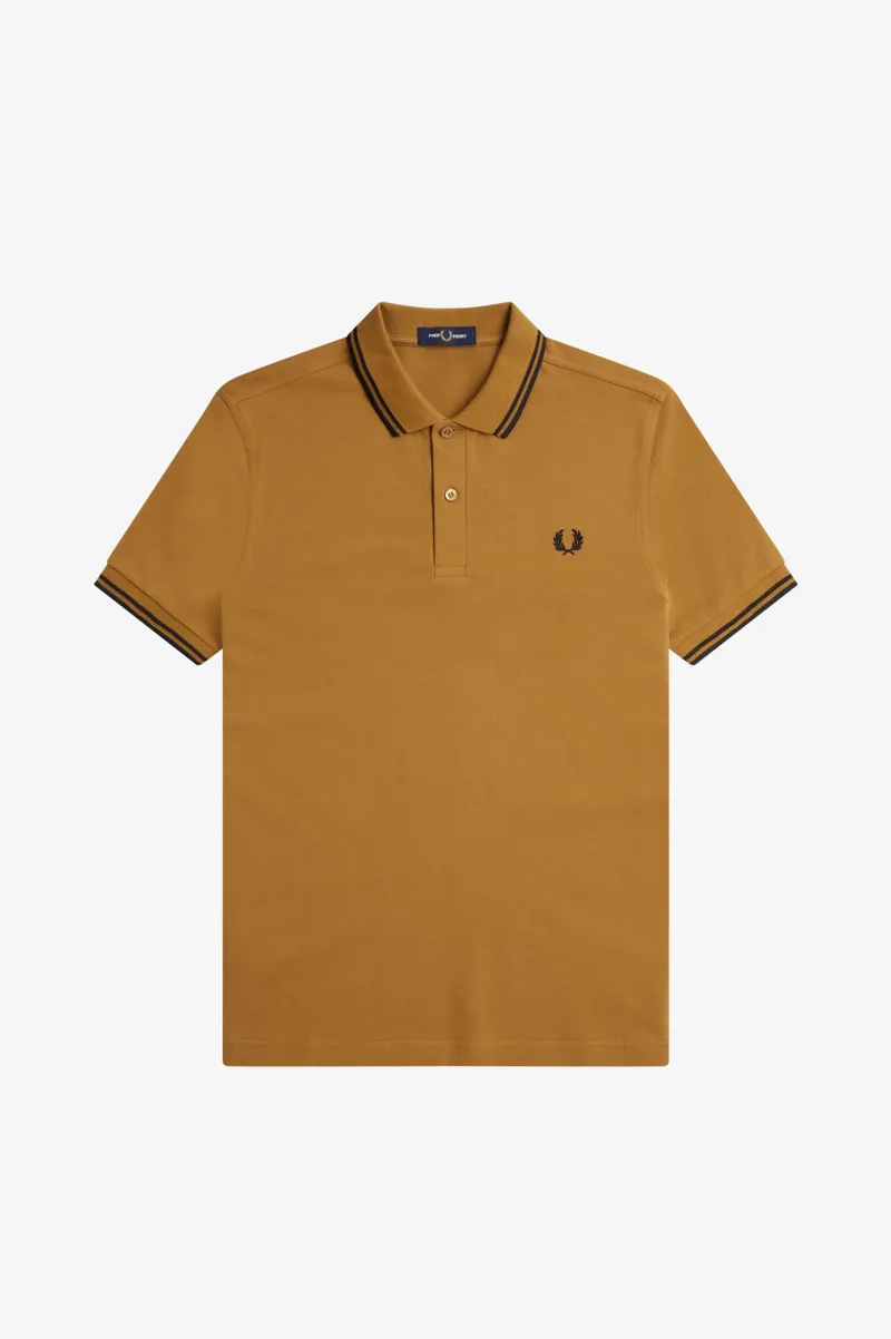 Fred Perry M3600-T59 Polo T-shirt Caramel / Black  XXXL ONLY-1