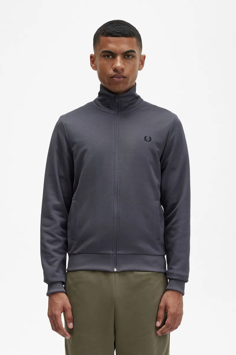 Fred Perry Track Jacket Gunmetal -1